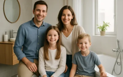 Salle de bain familiale clé en main: sans stress