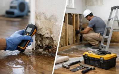 Rénovation après dégât d’eau – étapes clés