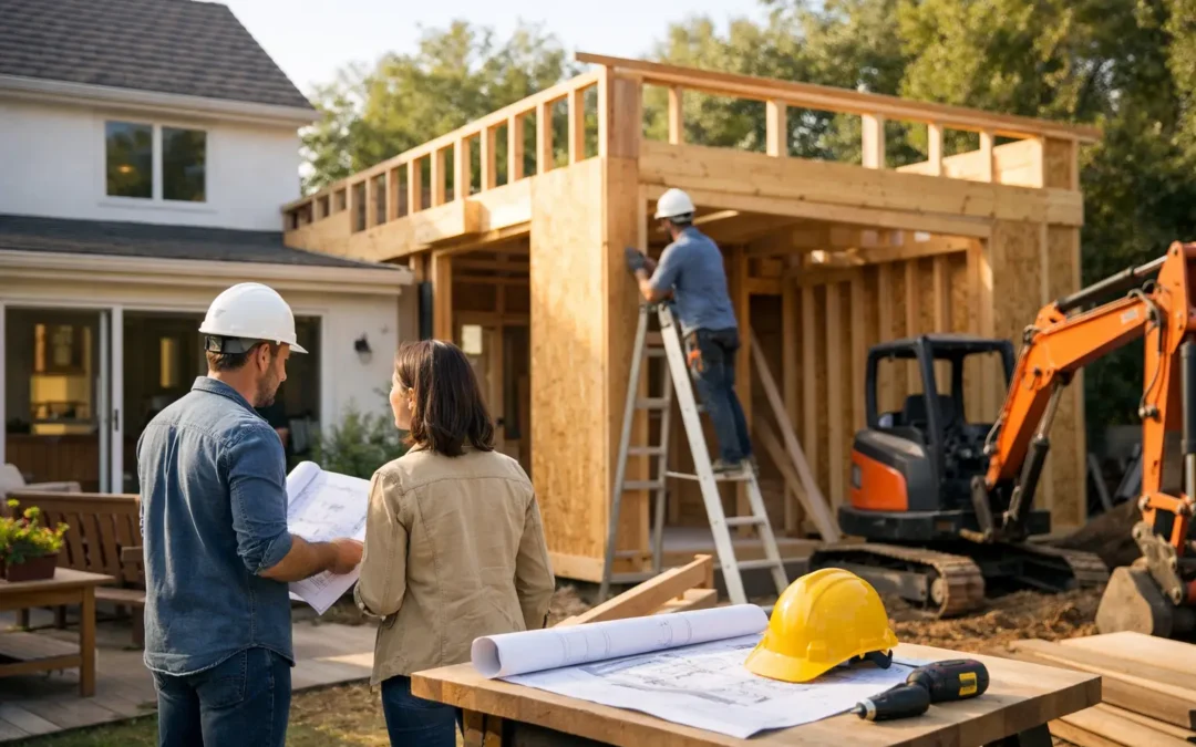Agrandissement maison: étapes du projet complet