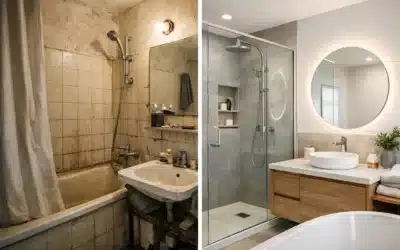 Rénovation salle de bain avant après – exemple