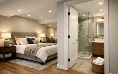 Rénovation sous-sol avec chambre et salle de bain