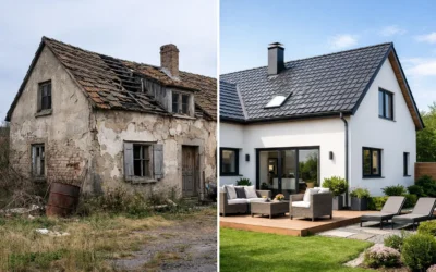 Rénovation maison avant après réussie