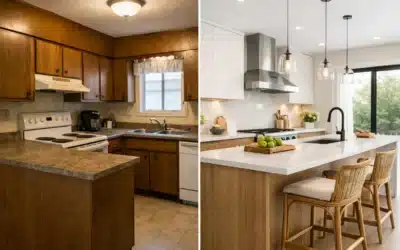 Rénovation cuisine avant après maison bungalow