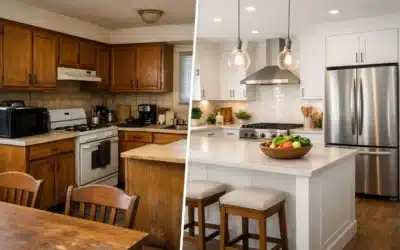 Avant après rénovation d’une cuisine familiale