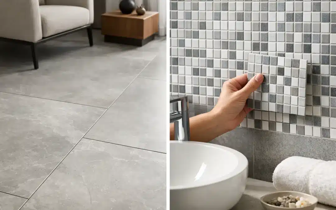 Céramique grand format ou mosaïque : que choisir?