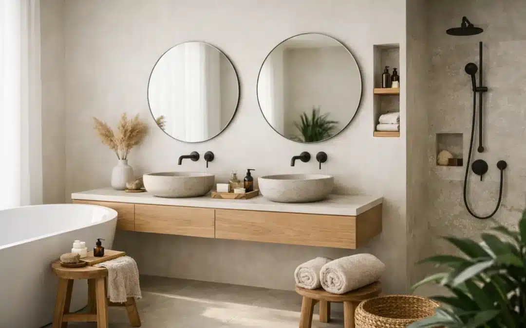 Tendance salle de bain minimaliste et durable