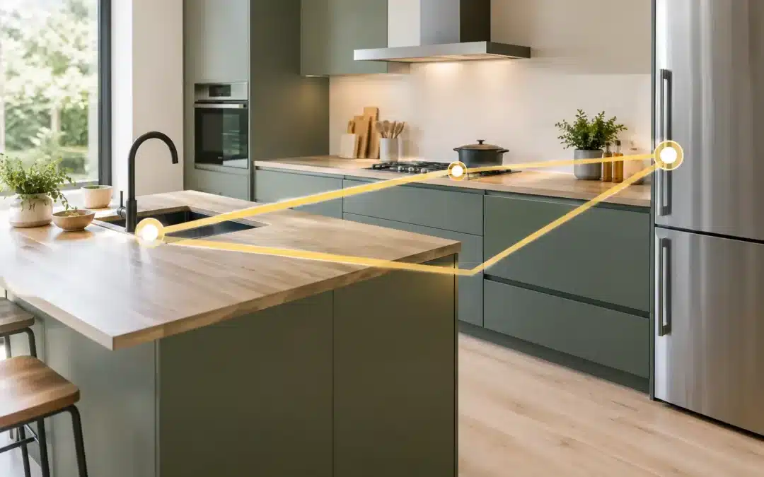 Rénovation de cuisine : ergonomie et triangle